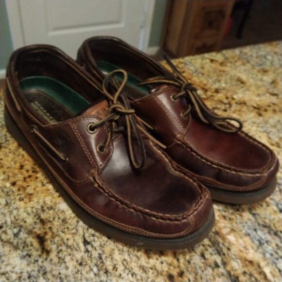 Sperry Top Sider Mako Collection 2 Eye Canoe Boat Shoe 0764027 Brown Leather 8.5 - Picture 4 of 13